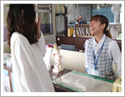 入校受付中(竹原自動車学校)